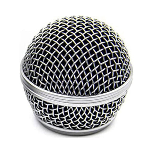 pitrice Replacement Microphone Grille Portable Professional Detachable Wired Wireless Build-in Sponge KTV Party Concert Mic Head Part Type 3