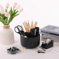 thumbnail image 7 of Gold Office Supplies Set, Pencil Holder for Desk,Gel Pen, Stapler, Tape Dispenser, Scissors,Clips and 1000pcs Staples, Office Decor for Women, Gold Desk Accessories, 7 of 7