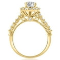 thumbnail image 2 of Pompeii 1 3/4Ct Halo Diamond Engagement Ring in White or Yellow Gold Lab Grown (FG,VS), 2 of 4
