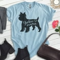 thumbnail image 2 of Yorkie Mama T-shirt, Unisex Women's Shirt, Yorkshire Terrier, Yorkie Owner, Best Dog Mama Gift, Heather Light Blue, Medium, 2 of 6