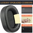 thumbnail image 4 of SOULWIT Earpads Replacement for Corsair HS65/HS55 Surround Wired, HS55 Surround V2, HS 65/HS 55 Wireless Core Gaming Headset, Ear Pads Cushions with Soft Protein Leather, High-Density Foam - Black, 4 of 6