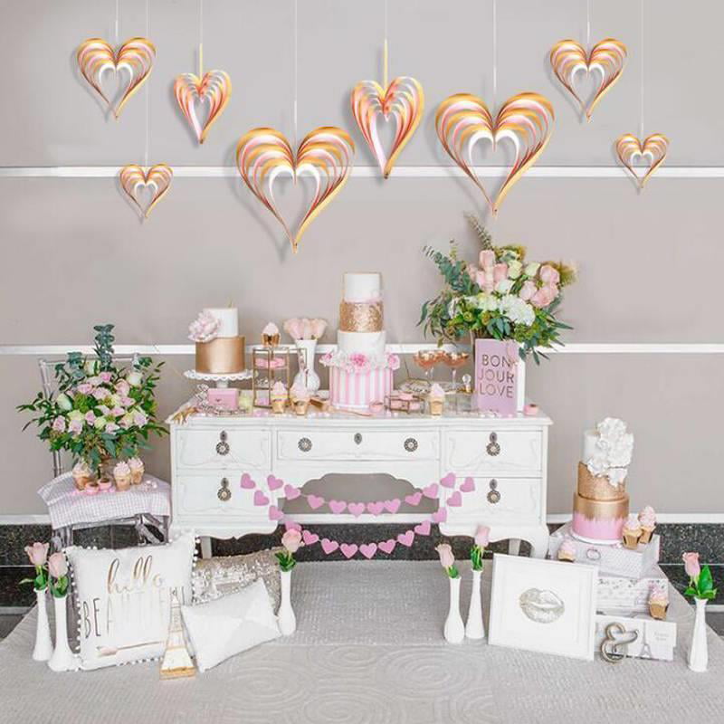 Hearts Stars Shape Valentines Birthday Wedding Paper Throw Confetti Decor LI 