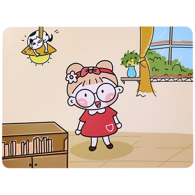 Mouse Pad Cartoon Rectangle: Nonskid Plastic Laptop Mousepad Mouse Mat for Girl