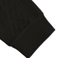 thumbnail image 7 of TOUMENY Men Sweater Zip Collared Long Sleeve Basic Slim Tops Fall Winter Solid Casual Knit Pullover Black XXXL, 7 of 7