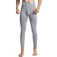 thumbnail image 1 of Jumpingount Pantalones largos térmicos de Color liso para hombre, pantalones cálidos de estilo informal para estudiantes y niños, ropa interior de capa Ropa interior Gris Grueso Jumpingount AP013858-06, 1 of 6