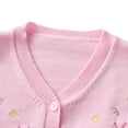 thumbnail image 3 of Baywell Baby Girls Crewneck Cardigan Solid Cotton Long Sleeve Button Sweater Uniform Sweaters for Little Girls 1-7Y, 3 of 9