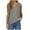 Gray, variant on Plus Size Tank Tops for Women Sleeveless V-neck Solid Color Loose Casual Camisole Purple XXXL