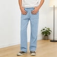 thumbnail image 2 of Boys Linen Pants - Boys Girls Straight Leg Pants Summer Beach Pants Casual Loose Fit with Elastic Waist Drawstring, 2 of 4