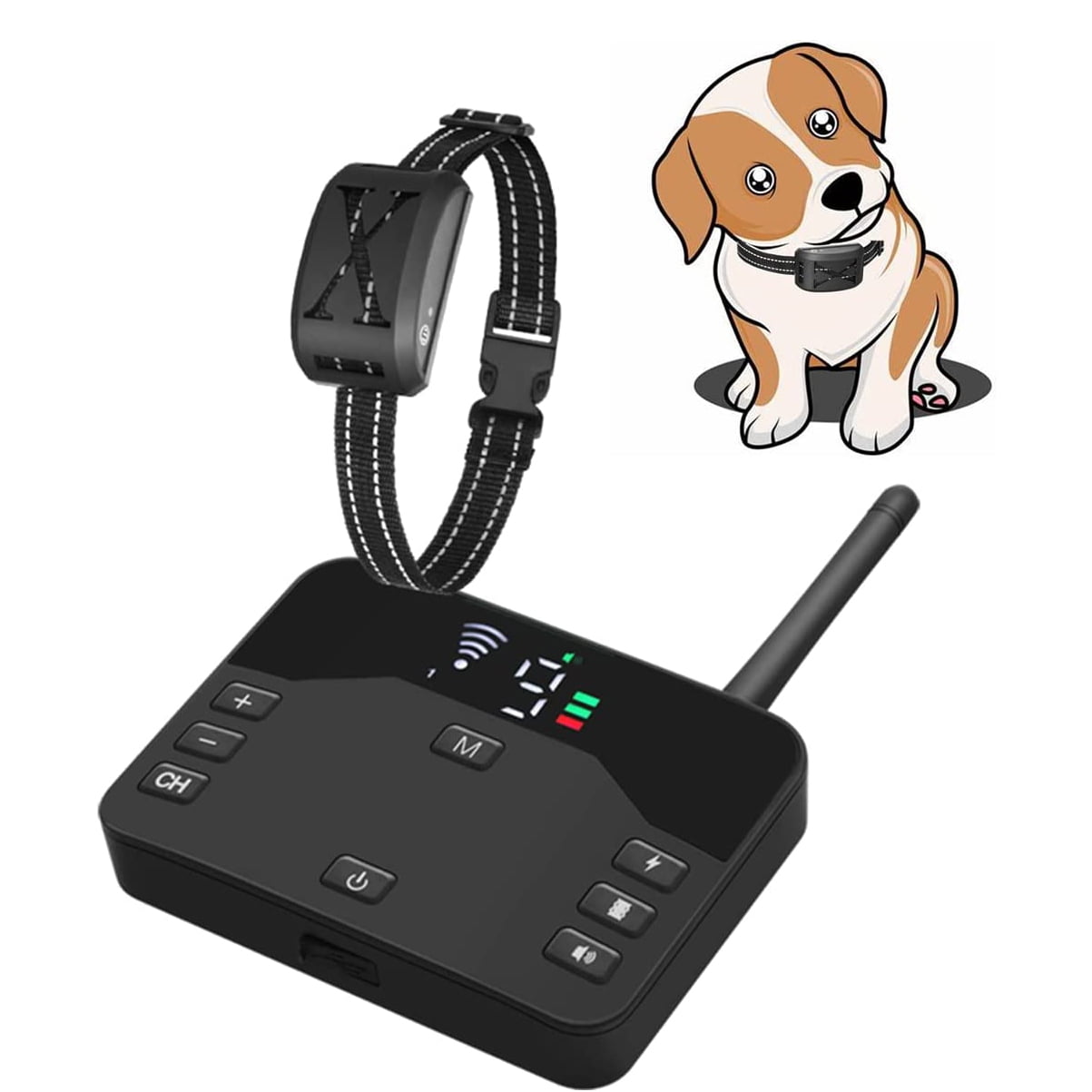 iMeshbean Wireless Dog Fence, Wireless Boundary Containment System,2in
