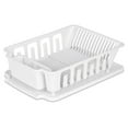 thumbnail image 2 of (2 pack) Sterilite Large 2 Piece Sink Set, Dish Drainer and Drainboard for Plates, Cups, Flatware, White, 2 of 15