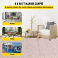 thumbnail image 2 of Alfombra marina VEVOR 6 pies x 18 pies Marrón claro impermeable, 2 of 9