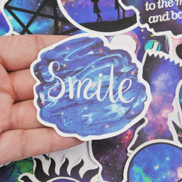 Vinyl Stickers for Hydro Flask Water Bottles Galaxy Style Cool