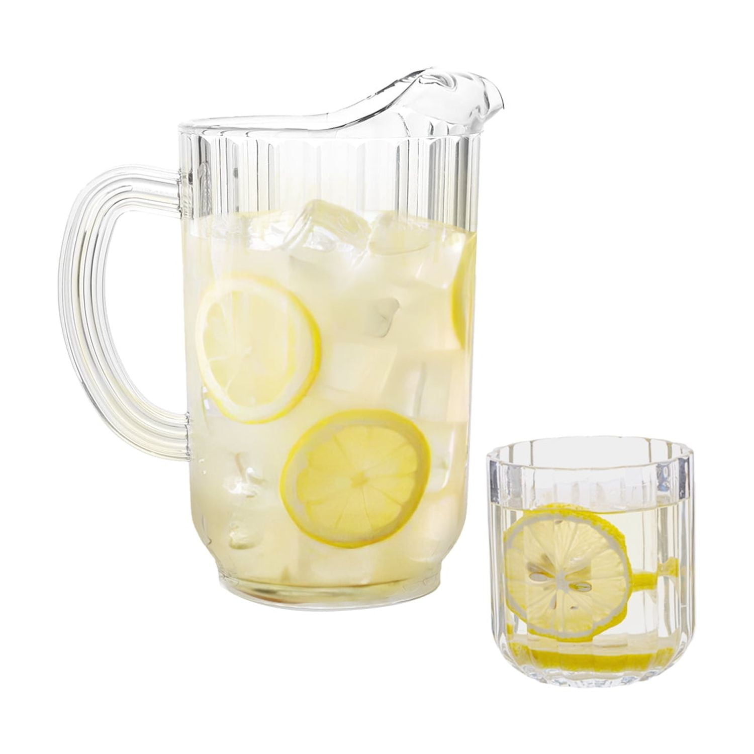 (4 pack) Better Homes & Gardens 12 Ounce Clear Fluted Tumbler Glass