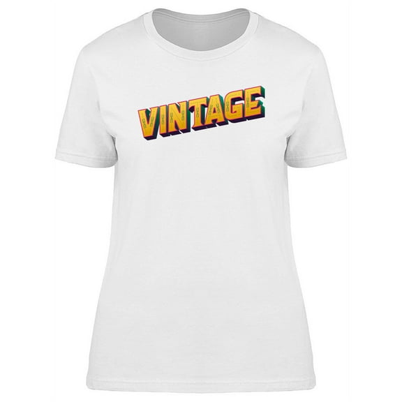 Vintage Graphic T-Shirt Women -Image by Shutterstock, Female Medium