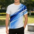 thumbnail image 2 of Mens Polo Graphic Print Short Sleeve Blend Modern Mens Undershirts,Blue,2XL, 2 of 4