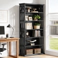 thumbnail image 3 of Fnova 74" Tall Bookcase with 6-Tier Open Display Storage Shelves, Large Book Shelf Bookcase Bookshelf for Living Room, Home Office, Bed Room, 3 of 20