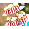 thumbnail image 5 of QZS Greaseproof Muffin Liners,2.8x2.4x2.2In Striped Cupcake Liners,Pack of 100 Muffin Wrappers Cups for Weddings,Birthday Celebrations(Red and White Stripes), 5 of 7