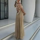 thumbnail image 5 of Vestido largo sin espalda con tirantes finos para mujer: vestido ajustado para cócteles, sin mangas, estilo elegante para todas las estaciones, 5 of 6
