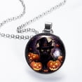 thumbnail image 2 of Cat Stunning Glass Circular Pendant Necklace – Elegant Jewelry Piece for Women, 2 of 5