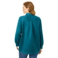thumbnail image 2 of Woman Within Plus Size Soft Faux Suede Shirt, 2 of 6