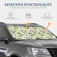 thumbnail image 3 of Goofa Hawaiian Style Pattern 2 Piece Car Windshield Sun Shade Foldable | Front Windshield Shade for Sun, Heat and UV Rays | Sunshade for Car Front Window-Small, 3 of 7
