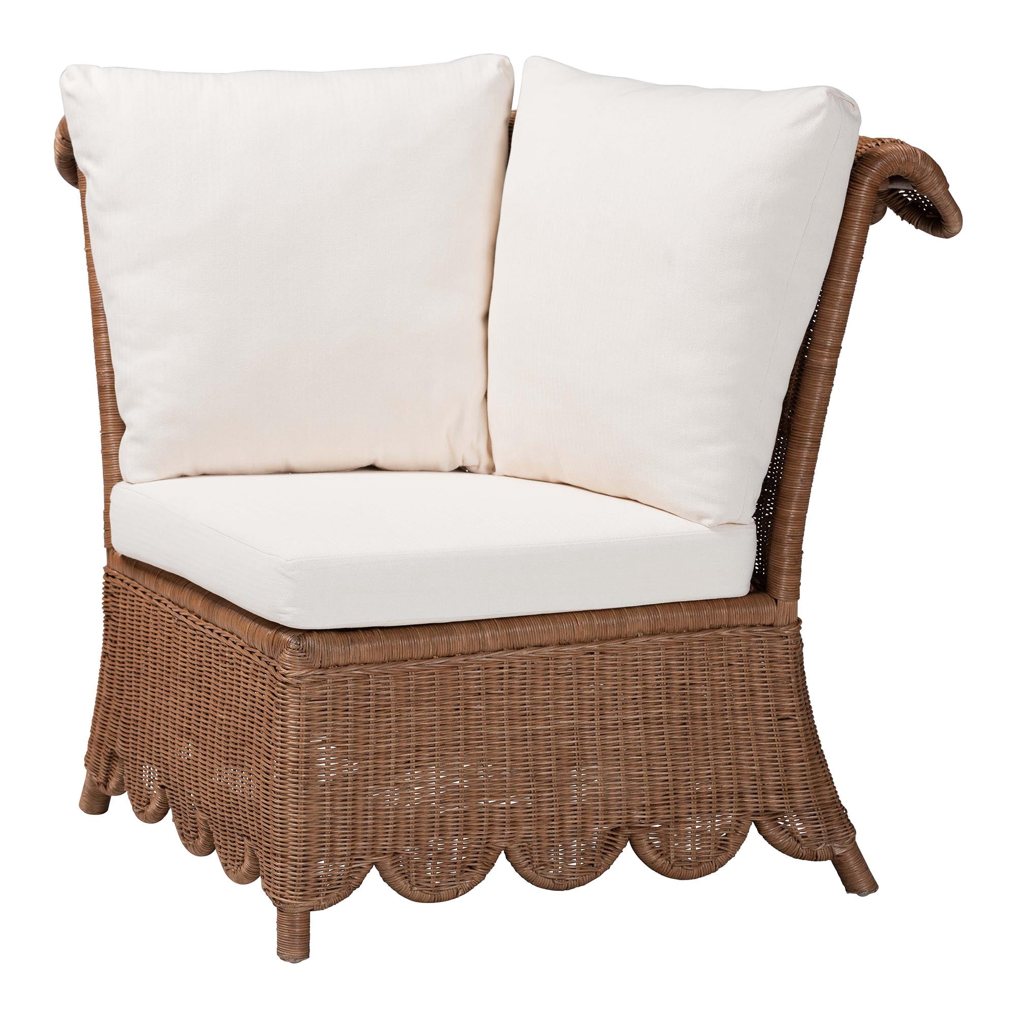 bali & pari Detta Boho Sectional Set, 4-Piece, Peanut Brown