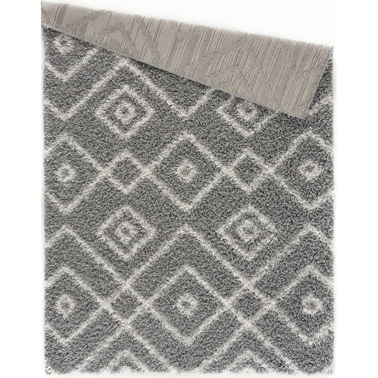 L'baiet Modern Indoor Rectangular Carpet, Pad, Mat Alexia Navy