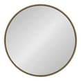 thumbnail image 1 of Kate and Laurel Gwendolyn Decorative Round Wall Mirror with Beaded Gold Leaf Frame, 23.6-Inch Diameter, 1 of 4