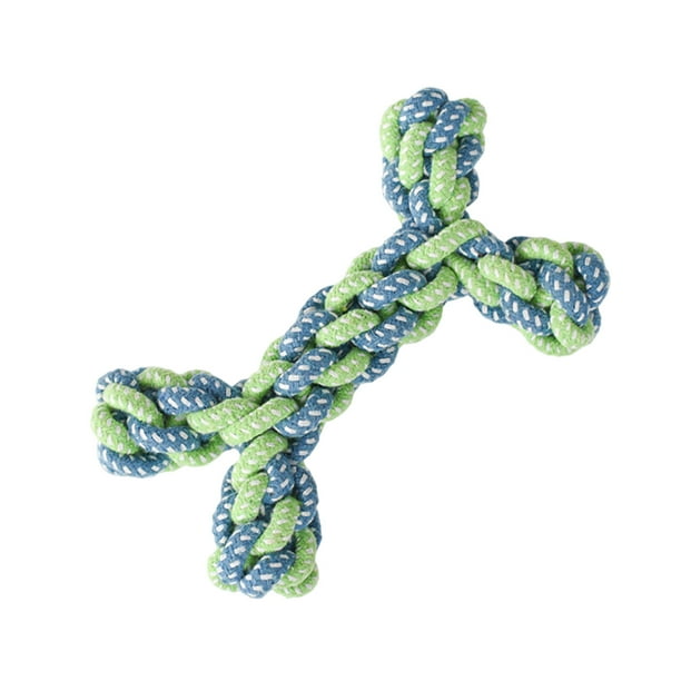 Juguete de cuerda resistente para perros, con nudos, para masticar y jugar durante la dentición, para perros pequeños y cachorros