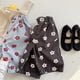 thumbnail image 2 of Pantalones hasta la pantorrilla para niña, pantalones antimosquitos con estampado Floral, pantalones coreanos sueltos de 7 puntos, ropa para niño, Primavera/Verano, 2 of 6