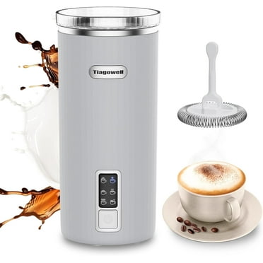 LUFF Milk Frother, 6-in-1 Electric Milk Steamer, Automatic Hot and Cold Foam Maker and Milk Warmer for Latte Cappuccinos, Macchiato, Hot Chocolate