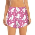 thumbnail image 4 of Lsque Cute Poodle Dog Printed Women's Running Shorts with Liner Pockets,Elastic Quick Dry Workout Athletic Gym Yoga Shorts,Womens High Waist Shorts-Medium, 4 of 9