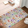 thumbnail image 5 of Xecao Dog Doing Yoga print Flannel Mat: Non-slip, 16x24in. Ideal for kitchen, bedroom, bath & living room., 5 of 9