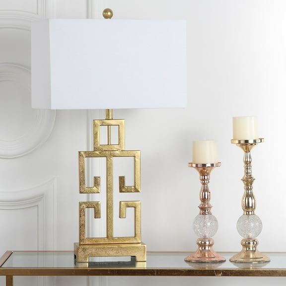 SAFAVIEH Greek Key Table Lamp | Gold |