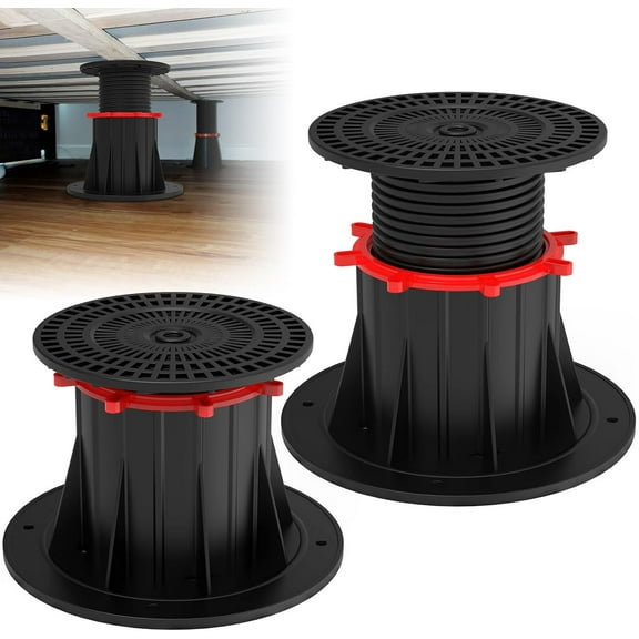 2 Pcs Adjustable Bed Frame Support Leg, Frame Center Slats Heavy Support Leg, for King Bed, Sofa, Table, Furniture Cabinet Replacement Parts (4.7" - 7.1")