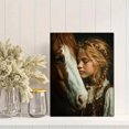 thumbnail image 2 of Horse & Baby Canvas Wall Art, Cute Foal Print, Girls Room Sweet Home Wall Decor, 2 of 8