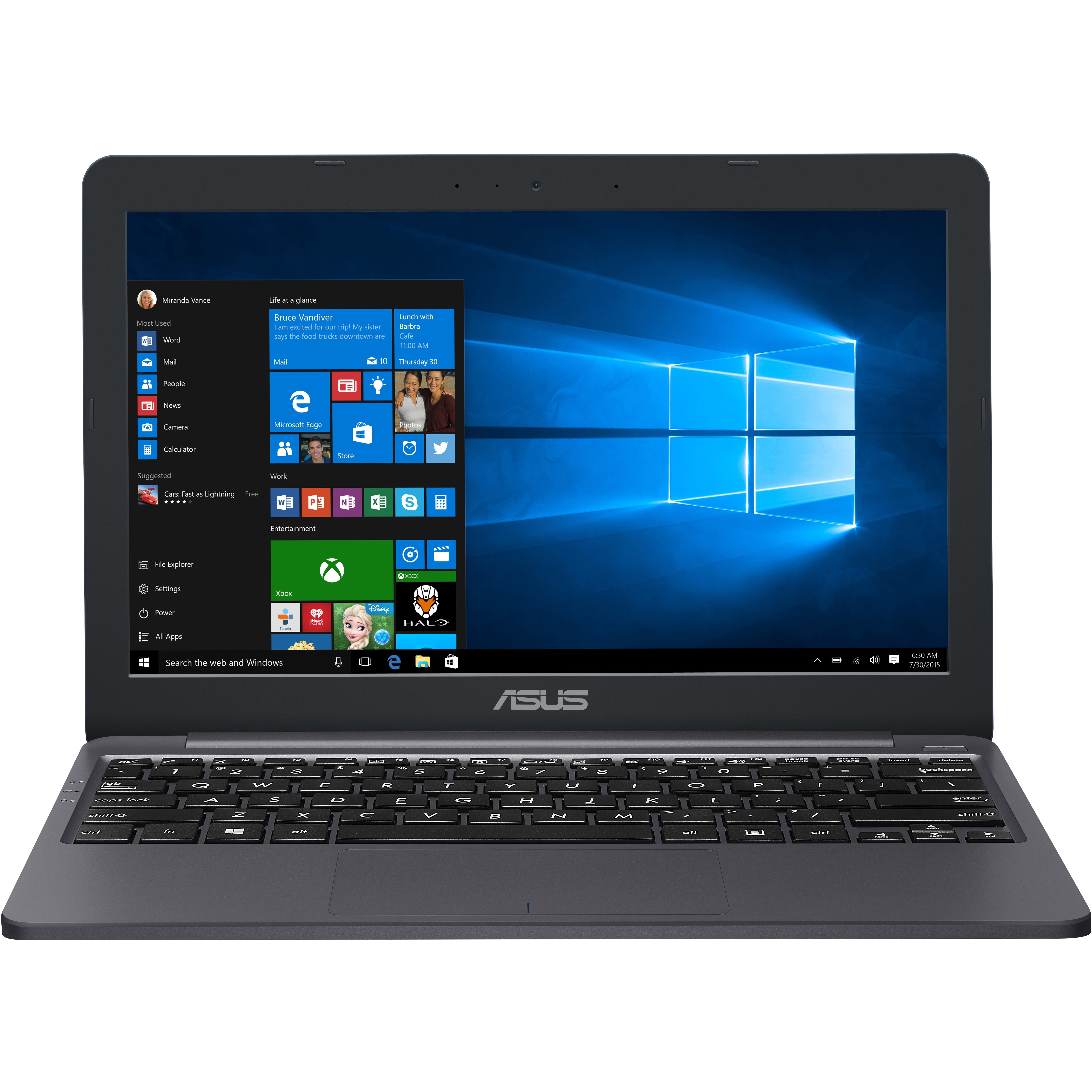 ASUS VivoBook E12 E203MA YS03 - Celeron N4000 / 1.1 GHz - Windows 10 in S mode - 4 GB RAM - 64 GB eMMC - 11.6" 1366 x 768 (HD) - UHD Graphics 600 - 802.11ac, Bluetooth - star gray