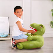 Mymisisa Cartoon Dinosaur Baby Sofa Seat Cover Learn To Sit Case w/o Filler (Green)