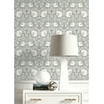 thumbnail image 4 of NextWall Alloy Grey & Alabaster Pimpernel Floral Peel and Stick Wallpaper, 4 of 6