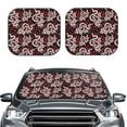 thumbnail image 2 of Haiem Snake And Rose Car Windshield Sun Shade (2 Pieces) Foldable Windshield Sun Shade Car Accessories for Truck SUV Pickup-Medium, 2 of 7