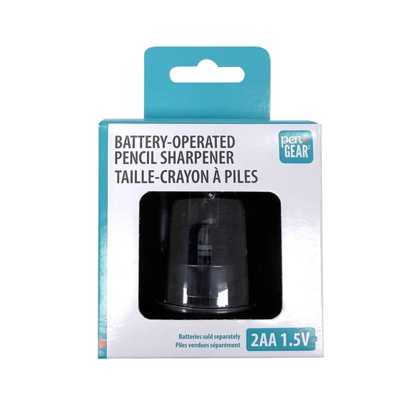 Pen+Gear Battery Powered Electric Pencil Sharpener,Small, Black