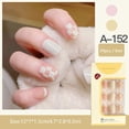 thumbnail image 3 of Set de 24 piezas cortas de uñas acrílicas, estilo dulce y fresco, 3 of 4