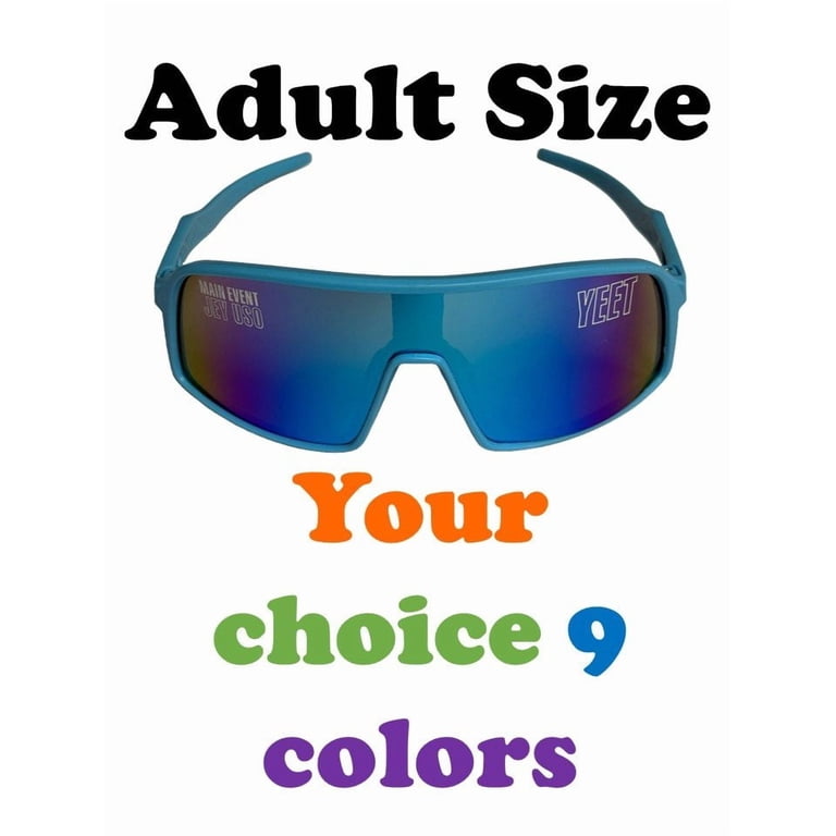 E.W.S. Main Event Jey Uso Yeet Sport Shades, Blue Costume