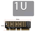 thumbnail image 4 of 2X M.2 NVME To PCI-E 4.0 Adapter Card M.2 M-KEY Slot Supports 1U Server, 4 of 4