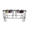 thumbnail image 6 of 10" Wrought Iron Stand with Double Stainless Steel Feeder Bowls, 6 of 6