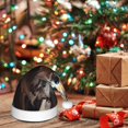 thumbnail image 6 of Fuzoiu Oil Painting Tribal Wolf Print Santa Hat Christmas Hat for Adults,Santa Hats with Pompom, Unisex Xmas Holiday Hat for Christmas New Year Festive Party Supplies, 6 of 6
