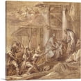 thumbnail image 1 of ARTCANVAS Adoration Of Shepherds Canvas Art Print by Anthony Van Dyck - Size: 12" x 12" (1.50" Deep), 1 of 9