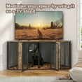 thumbnail image 4 of Corner Furniture Dog Crate 66 Inch Large Dog Kennel Furniture, Decorative Wood Dog Crate, Heavy Duty Dog Cage for Small Medium Large Dogs Breed, Double Dog Crate XL, 4 of 9
