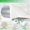 thumbnail image 3 of Ventilador de pared con capucha JYINCPED de 6 pulgadas con pantalla y amortiguador, 3 of 7