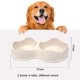 thumbnail image 2 of Alimentador de mascotas para perros pequeños y gatos, cuencos de doble elevación, contenedor de agua y comida de plástico, 2 uds., 2 of 5
